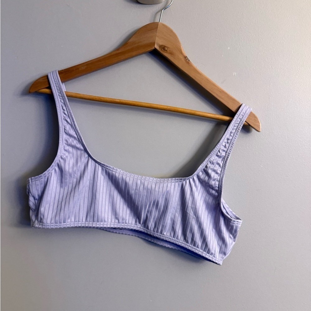 Aéropostale Lavender Ribbed Bikini Set Top XL Bottom XL